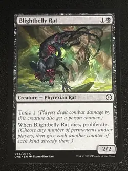 MTG Phyrexia: All Will Be One Blightbelly Rat 085/271 NM - Image 1