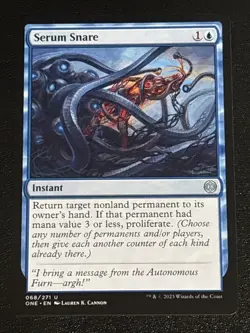 MTG Phyrexia: All Will Be One Serum Snare 068/271 NM - Image 1