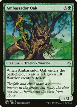 FOIL Ambassador Oak | MtG Magic Masters 25 | English | Near Mint - Image 1