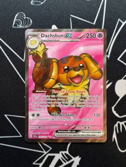 Dachsbun EX 160/142 Pokemon TCG S&V Stellar Crown Holo Ultra Rare English - Image 1