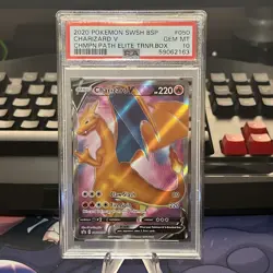 2020 Pokemon Champion's Path ETB Promo Charizard V SWSH050 - PSA 10 GEM MINT - Image 1