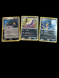 Pokemon TGC LOT X3 VTG | Sharpedo 36/108 | Stunky 102/130 | Murkrow 90/123 - Image 1
