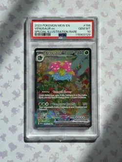 Pokemon TCG Venusaur ex 198/165 Sv: Scarlet & Violet 151 Holo PSA 10 - Image 1