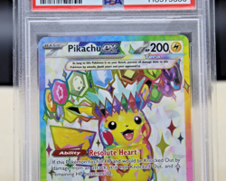 PSA 2024 Pokemon SSP EN Pikachu ex Ultra Rare #219 GEM MT 10 Surgin Sparks *LOOK - Image 3