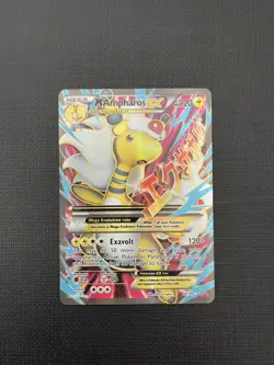 Mega M Ampharos EX #88/98 2015 XY Ancient Origins Full Art Ultra Rare LP Pokemon - Image 3