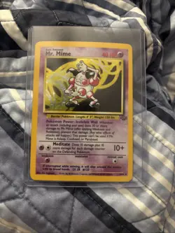 Pokemon TCG Mr. Mime Jungle 6/64 Holo Unlimited Holo Rare - Image 1