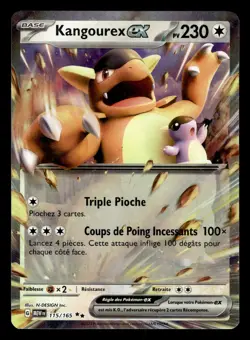 Carte Pokemon KANGOUREX 115/165 EX Ultra Rare EV3.5 MEW 151 FR - Image 1
