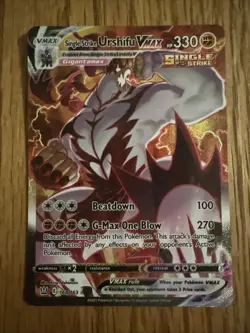 Single Strike Urshifu VMAX 168/163 Secret Rare - Battle Styles - Pokemon TCG NM - Image 1