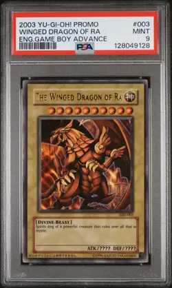 The Winged Dragon of Ra (Secret Rare) GBI-003 PSA 9 MINT - Image 1