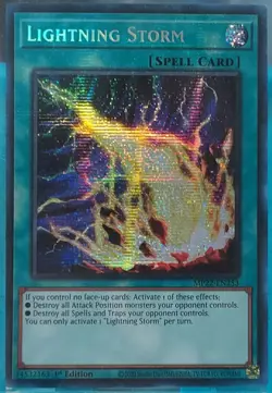 Yugioh Lightning Storm MP22-EN253 Prismatic Secret Rare 1st Edition - Image 1