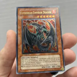 Chthonian Emperor Dragon - TAEV-EN019 - Ultimate Rare - 1st Edition Lightly Play - Image 1