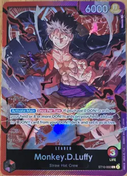 Monkey.D.Luffy (002) - Ultra Deck: The Three Captains (ST-10) Foil English NM - Image 1