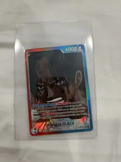 Portgas D. Ace OP13-002 (Alt Art) Leader Carrying on His Will - One Piece - NM - Image 1