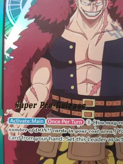 Eustass Captain Kid ST02-001 One Piece Super Pre-Release NM English Edition - Image 2