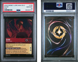 Disney Lorcana Rise of the Floodborn Scar Foil #125 PSA 10 - Image 1
