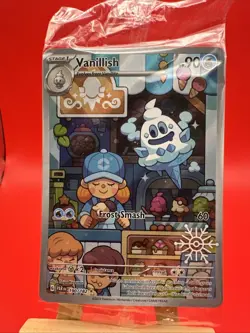 Vanillish 190/182 Holiday 2025 Snowflake Stamp Promo Pokemon TCG Card - Image 1