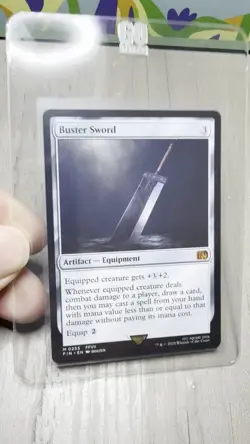 Buster Sword MTG Final Fantasy Mythic Card Regular Card Near Mint Condition - Image 2