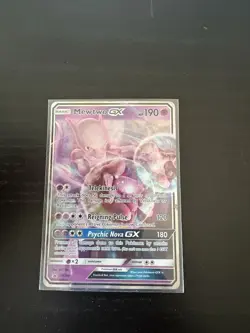 Pokemon Mewtwo GX TCG Holo Card SM196 Detective Pikachu Promo - Image 1