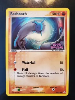 Barboach 60/110 Reverse Holo Stamp Pokemon TCG Card EX Holon Phantoms NM - Image 2