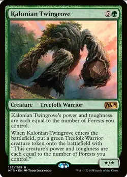 X 1 Kalonian Twingrove NM-M M15 MTG Magic The Gathering - Image 1
