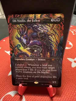 NM - Ob Nixilis the Fallen Halo Foil 0042 MTG Secret Lair Encyclopedia of Magic - Image 1