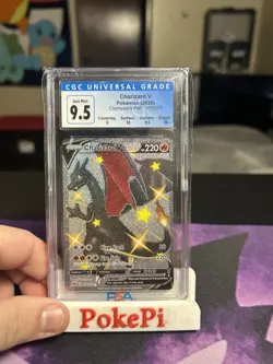 Pokemon TCG Charizard V Full Art Secret Rare Card 079/073 Shiny - Image 1