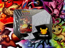 Pokemon Celebrations Walgreens Exclusive Lance's Charizard Tin (Factory Sealed) - Image 1
