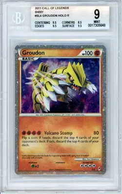 Pokemon Groudon Shiny #SL4 Call of Legends BGS 9 Mint - Image 1