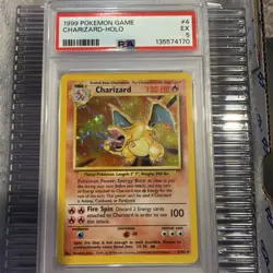 1999 Pokemon Charizard #4/102 Base Set Holo Rare PSA 5 - Image 1