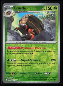 Pokemon TCG: Crustle Rare Reverse Holo - Destined Rivals - 012/182 - Image 1