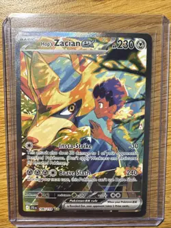 Hop's Zacian ex 186 Pokemon Journey Together Special Illustration Rare Card NM+ - Image 1