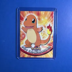 Charmander #4 1999 Topps Pokemon TV Animation Edition Series 1 Blue Logo - Image 1
