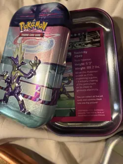 Pokemon Mini Tin Lot Some Cards & Tokens Some Empty Not Sealed - Image 3