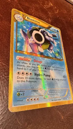 Pokemon, Gold Secret Rare Blastoise, Holo, 2012 Nintendo, 137/135, Plasma Storm - Image 5