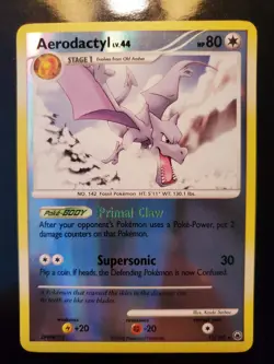 Aerodactyl 15/100 Reverse Holo Pokemon TCG Card DP Majestic Dawn Near Mint NM - Image 2
