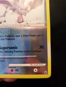 Aerodactyl 15/100 Reverse Holo Pokemon TCG Card DP Majestic Dawn Near Mint NM - Image 4