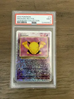 2002 Pokemon Legendary Collection Drowzee Reverse Holo PSA 9 - Image 1