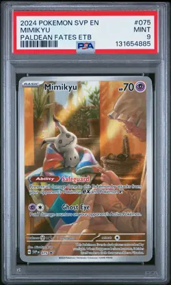 2024 POKEMON SVP EN-SV BLACK STAR PROMO #075 MIMIKYU PSA 9 - Image 1