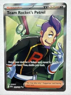 Pokemon TCG Team Rockets Petrel 226/182 SV Destined Rivals Ultra Rare Full Art - Image 1