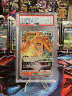 2023 Pokemon SWSH Charizard VSTAR Holo PSA 10 Crown Zenith 019/159 - Image 1