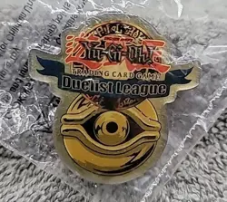 SEALED 1996 Yugioh Millenium Eye Duelist League Collector's Pin - Image 1