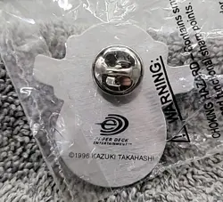 SEALED 1996 Yugioh Millenium Eye Duelist League Collector's Pin - Image 2