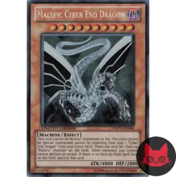 Yugioh Malefic Cyber End Dragon YMP1-EN004 Secret Rare Limited Edition LP - Image 1