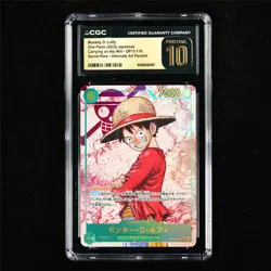 CGC 10 Pristine 2025 One Piece JPN Monkey D. Luffy OP13-118 SR(Alt Art Parallel) - Image 2