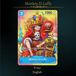 Monkey.D.Luffy (2nd Anniversary Stamped Promo) P-043 - One Piece TCG - English - Image 2