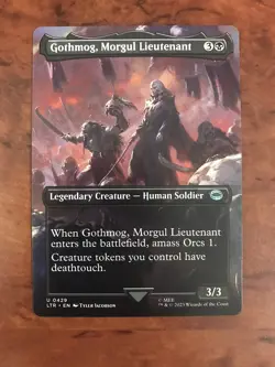 Gothmog Morgul Lieutenant Extended Borderless MTG Magic Card NM Lord Rings LTR - Image 1