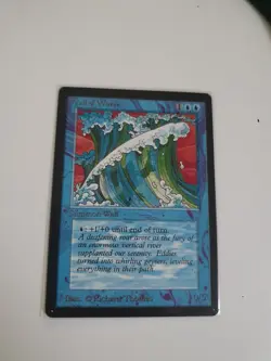 -- MTG Magic Card - Wall of Water - BETA - Nm - Image 1