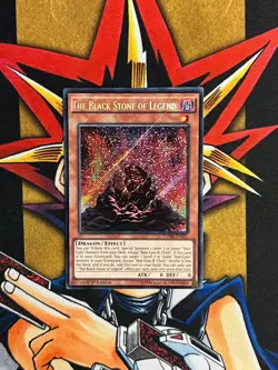 CORE-EN021 The Black Stone Of Legend Secret Rare 1st Edition VLP Yugioh Card - Image 1