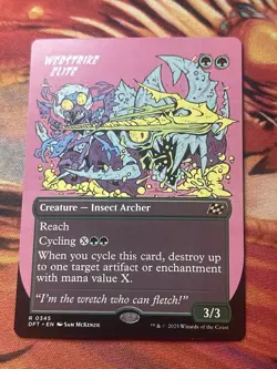 MTG Webstrike Elite (Borderless) [Aetherdrift] Near Mint​ - Image 3