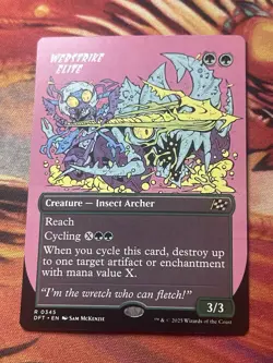 MTG Webstrike Elite (Borderless) [Aetherdrift] Near Mint​ - Image 5